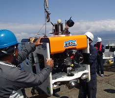 ◆ホバリング型AUV「ほばりん」　（所有：海上技術安全研究所）１