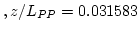 $ , z/L_{PP} = 0.031583 \right) $