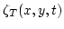 $ \zeta_T(x,y,t) $